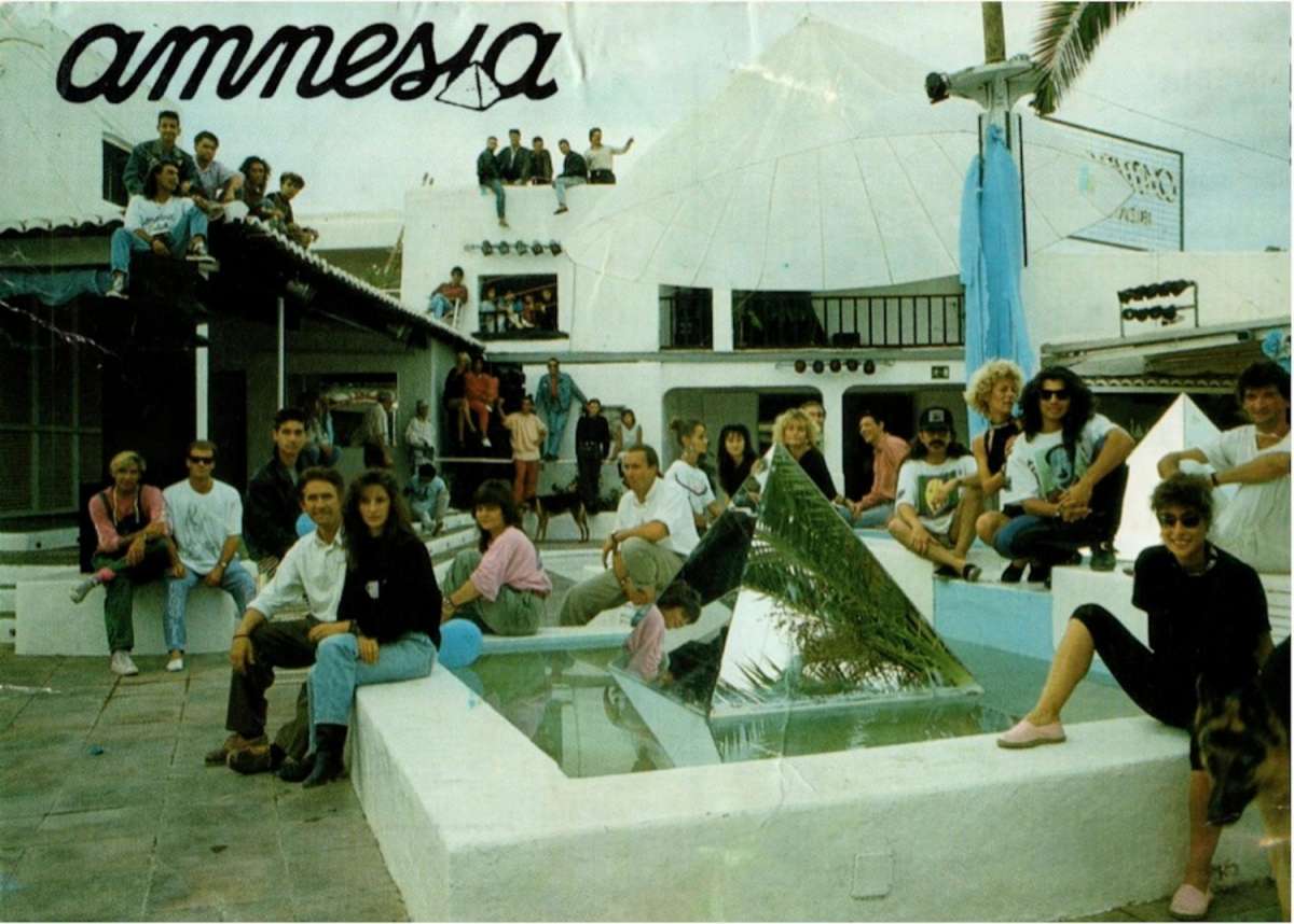 Amnesia Ibiza en los años 80, foto histórica del club