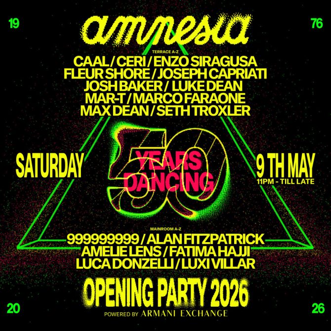 Amnesia fiesta 50 aniversario